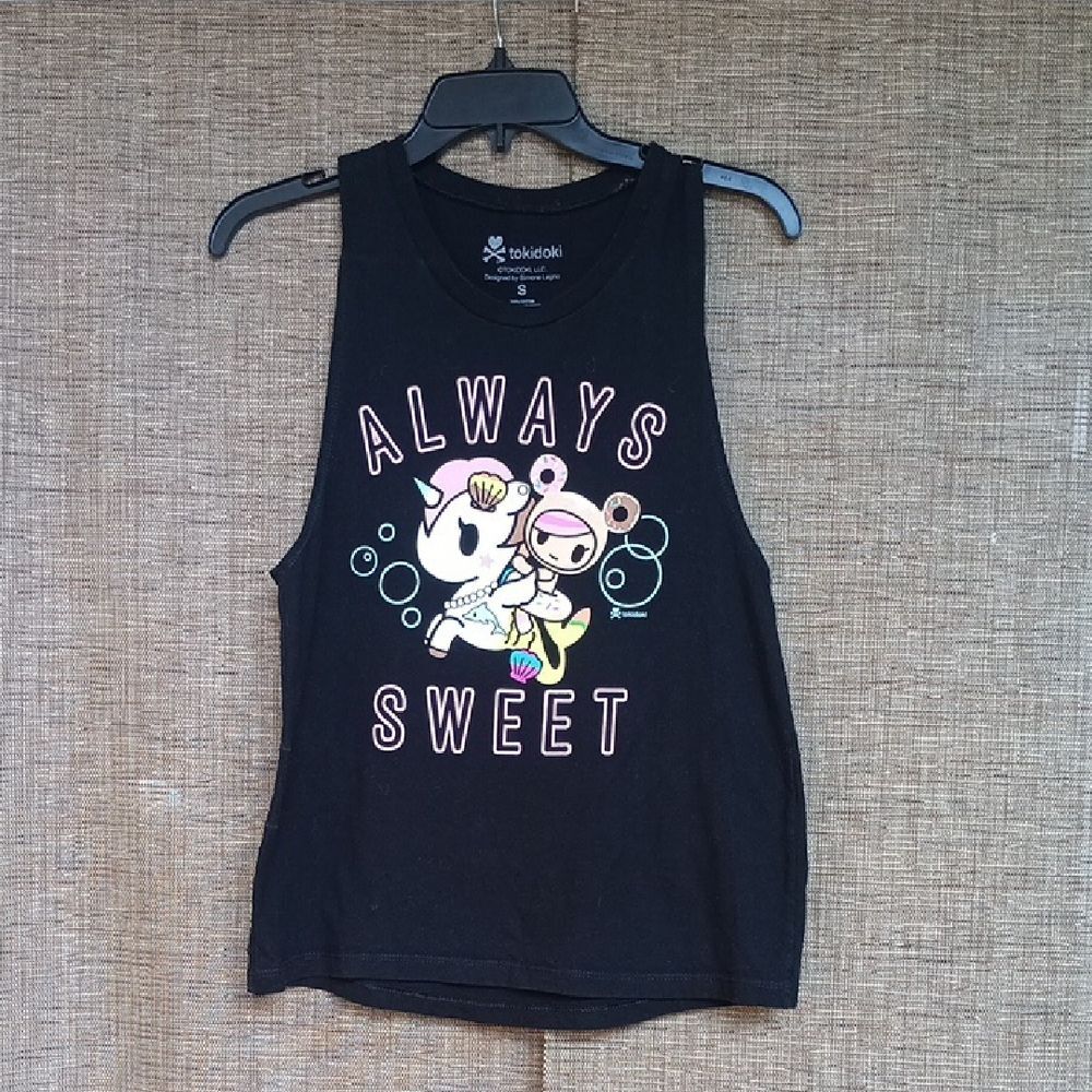Tokidoki Black 'Always Sweet' Graphic Tank